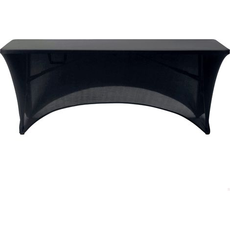 Housse de Table de Jardin Noire, Protège-Table Élastique 180X75X75cm, Housse de Protection Robuste pour Meubles de Jardin avec Fixation Renforcée, Housse de Mobilier d'Extérieur (1/5)