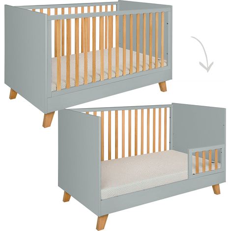 Lit évolutif 70x140 Novelies Zara Gris (1/5)