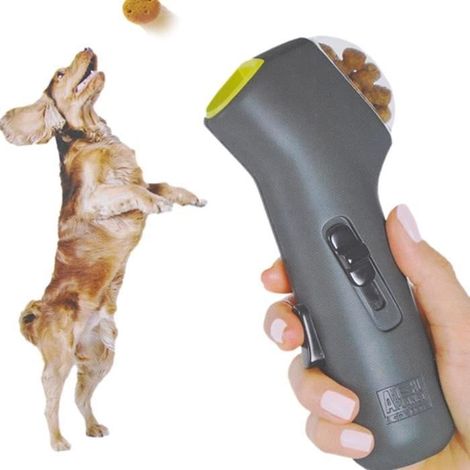 Lanceur de nourriture pour chien,distributeur de friandises interactif et portable, jouet distributeur de friandises pour chien chat (1/4)