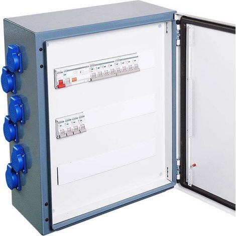 Coffret de distri Metal 6NF/3P+N+T16+32A/AU - Digital electric 31464
