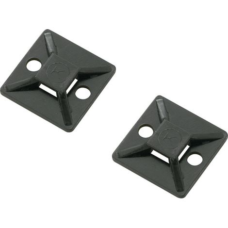 TRU COMPONENTS TC-HCR26R203 Befestigungssockel selbstklebend 1593039 Bündel-Ø-Bereich 25.40 mm (max) (1/3)