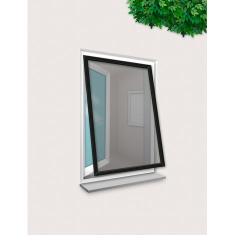 Cadre Moustiquaire pour Fenêtre 120x150 cm Noir