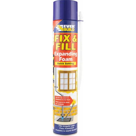 Everbuild Fix & Fill Quick-Setting Expanding Foam Filler, 750ml (1/5)