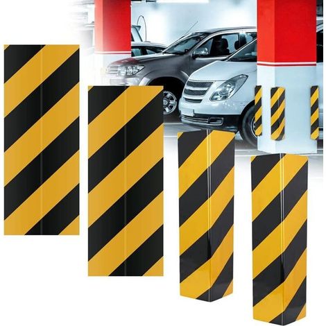 4 Pièces Protection d'Angle Garage Adhésives Protection Murale Garage Voiture 40cm Protection Garage Mur Mousse Protection Garage Pare Choc Protecteur de Bord de Mur pour Colonnes, Coin (1/5)