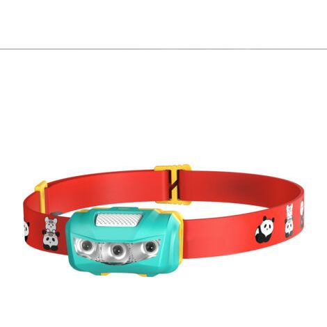 Lampe frontale pour enfants,dirigéLampe frontale pour la course nocturne, la randonnée et le camping, bleu océan