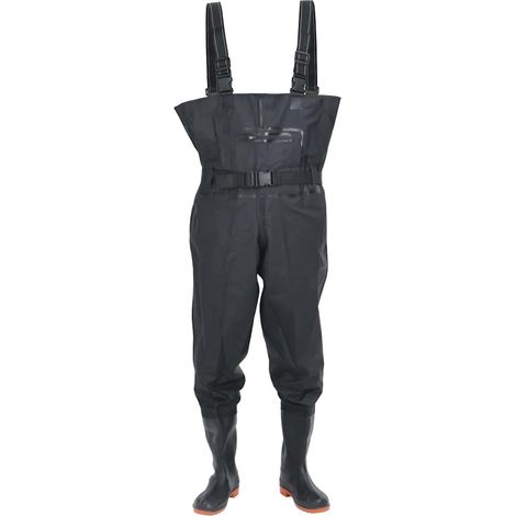 Cuissardes avec bottes et ceinture noir taille 43 CFW376701 (1/5)