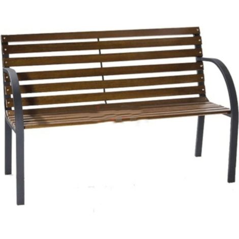 Panchina in ghisa con doghe legno New York cm 120x62x82 h