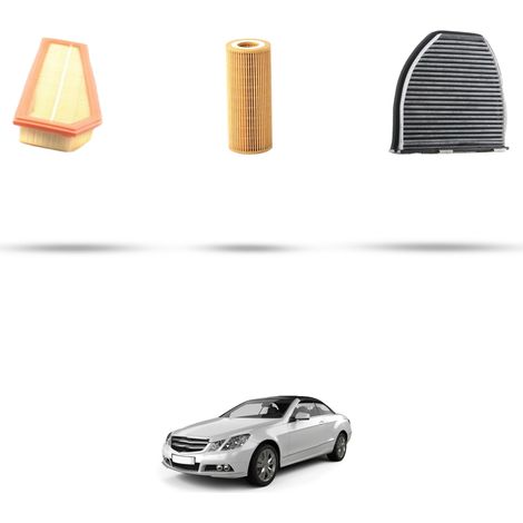 Kit tagliando 3 filtri compatibile con Mercedes E Coupe Cabrio (A207,C207) 200 CGI 135kw dal 2010 (1/5)