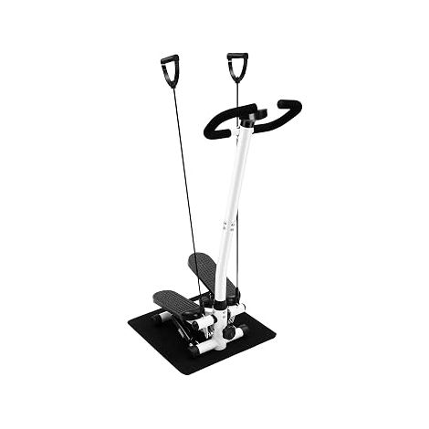 Stepper de fitness, machine à stepper avec guidon, résistance de 150 kg, hauteur d'entraînement réglable, système d'entraînement hydraulique pour perdre du poids, formes et entraînement (1/5)