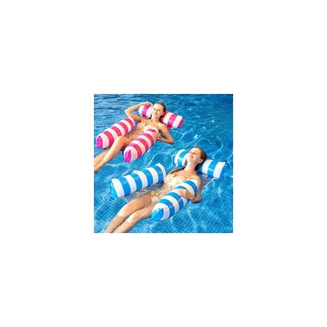 2 x Matelas de piscine gonflable pour adultes, hamac de jeux pour piscine, chaise de piscine gonflable, flotteur, frites, accessoire de piscine pour fête de vacances à la plage (1/5)