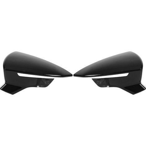 Eosnow Paar Rückspiegelschutzschutzabdeckungen links rechts Ersatz für Sitz Leon Mk3 5f St. Fr CUPRA 2013–2019 Glossy Schwarz