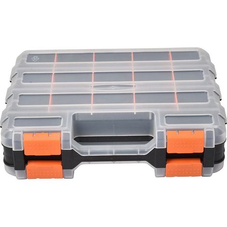 Organizador de piezas pequeño y de doble cara, dimensiones: 32278 cm, 17 compartimentos, adecuado para guardar herramientas. (1/5)