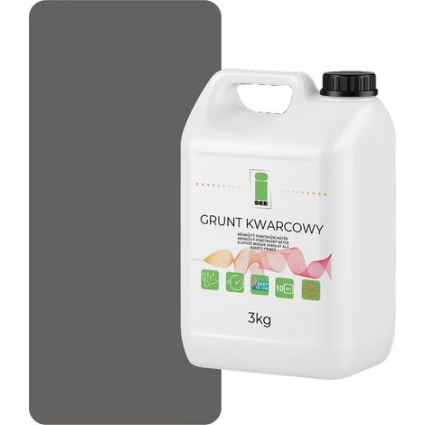 Imprimación de cuarzo para yeso de silicona, 3 kg, gris oscuro F276 (1/5)