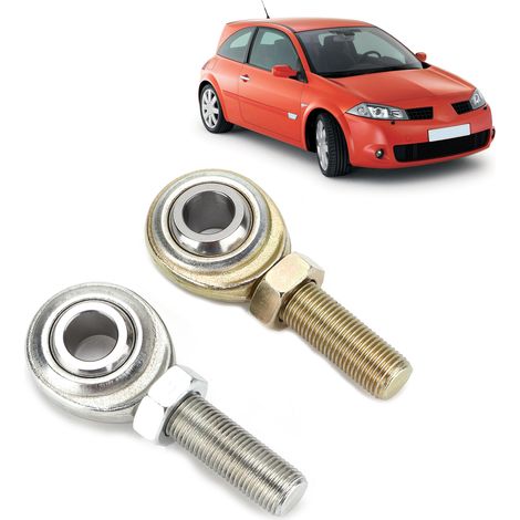 2 pièces de rotules filetées mâle 1/2"x1/2‑20 pour véhicules, quads, bateaux et motos (1/5)