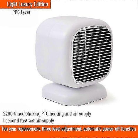 Chauffage soufflant électrique oscillant, petit radiateur à air chaud économique et à chauffage rapide pour la maison miao7 w (1/5)