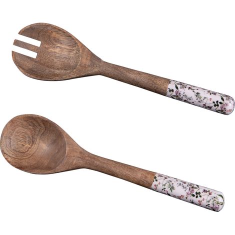 Table Passion - Couverts à salade Champêtre en manguier 28 cm