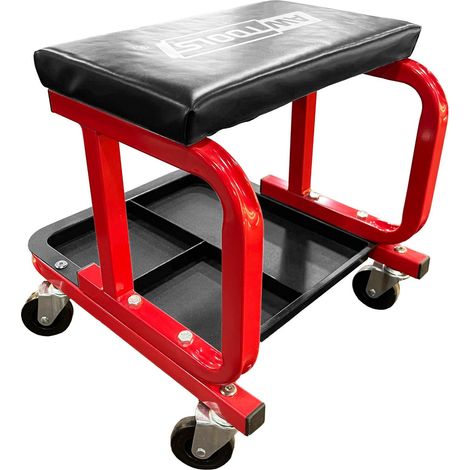 Sedia da lavoro Awtools modello nero 43x39 cm acciaio (1/3)