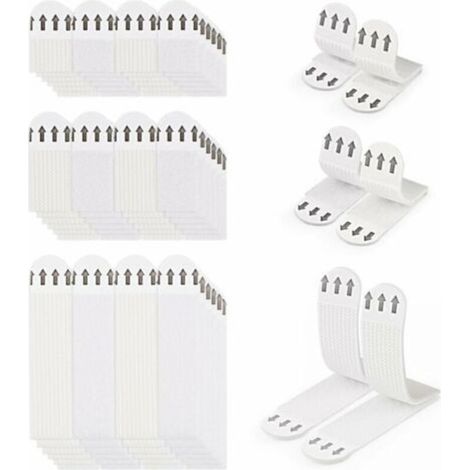 36 Paires (72 Bandes) Languettes Accroches Tableaux sans Percer Bandes de Suspension pour Photos Languettes Accroches Bandes AdhéSives Tableaux Fixation sans Dommage Bandes de Cadre Mural