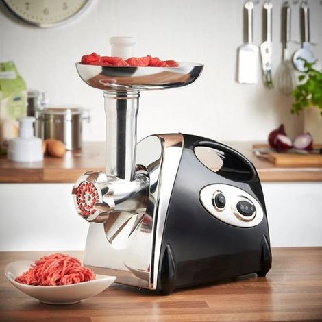 Picadora de carne eléctrica multifunción de acero inoxidable de 2800 W, procesador de alimentos, embutidora de salchichas