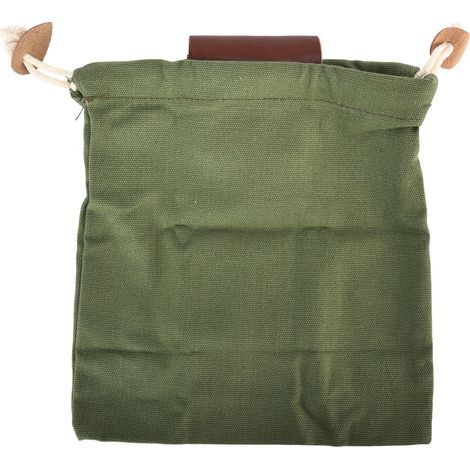 Pochette de recherche de nourriture en toile de cuir, sac de cueillette de fruits avec ceinture pour le Camping, collecte, vert armée