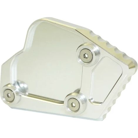 (Argent)waase Plaque d'extension de béquille latérale compatible avec BMW K1600GT K1600GTL K1600 GT GTL 2011 2012 2013 2014 2015 maxpower (1/4)