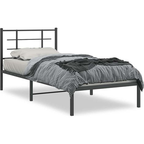 Maison Exclusive - Estructura cama sin colchón con cabecero metal (1/5)