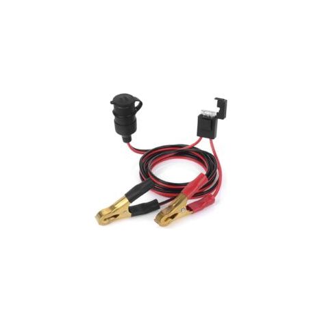Zigarettenanzünder-Verlängerungskabel mit Krokodilklemme, 2 m, 12 V, 14 AWG, 25 A Adapter für Mobiltelefon, Staubsauger, GPS - Crezuo