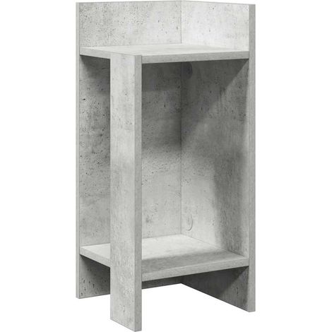Maison Exclusive - Beistelltisch mit Ablage Betongrau 25,5x27x60