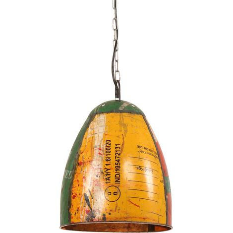 Lampada Sospesa Industriale 25 W Multicolore Rotonda 32 cm E27 vidaXL (1/5)