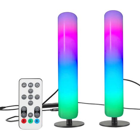 Intelligente Dekolampe, RGB-Ambientebeleuchtung, Dimmer, Fernbedienung inklusive (für Fernseher, Büro, Wohnzimmer, Schlafzimmer)