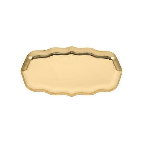 Porte-bijoux de bureau, plateau décoratif en acier inoxydable (doré) (1/3)