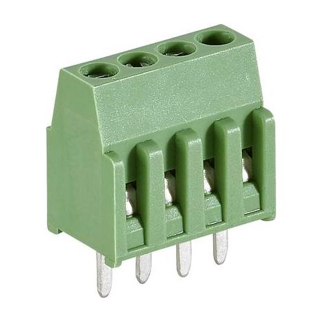 Bornier à vis TE Connectivity 282834-4 1.4 mm² Nombre de pôles 4 vert 1 pc(s) W277031 (1/2)