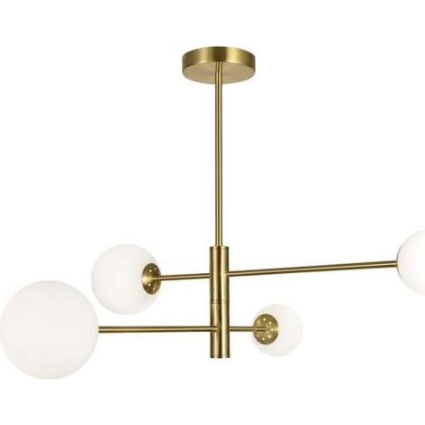 Lámpara 4 luces modelo Cosmica acabado laton, 52cm(alto) 85cm(ancho) 85cm(largo) (1/2)