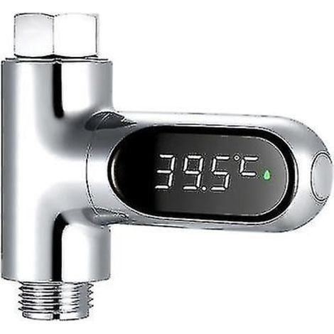 Compteur d'eau à affichage LED et thermomètre de douche numérique (1/4)