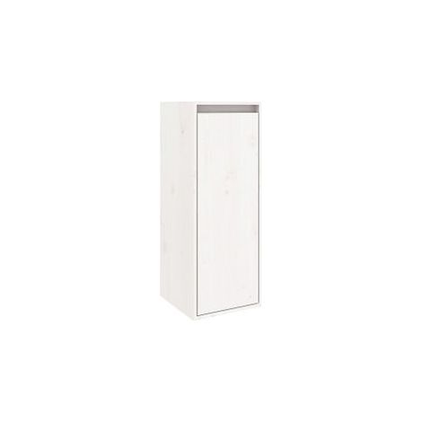 Armoire murale Blanc 30x30x80 Bois de pin massif (1/5)