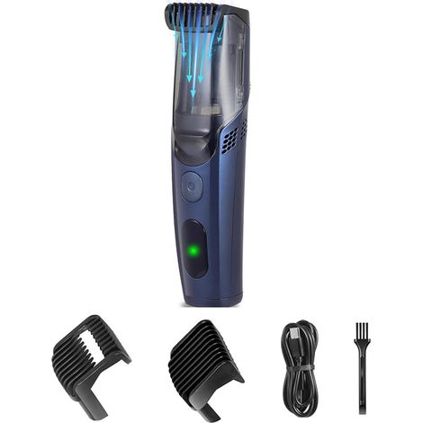 Tondeuse à cheveux en acier inoxydable - Poignée ergonomique et confortable - Facile à ranger - Convient pour une coupe de cheveux efficace à la maison - Rechargeable (1/5)