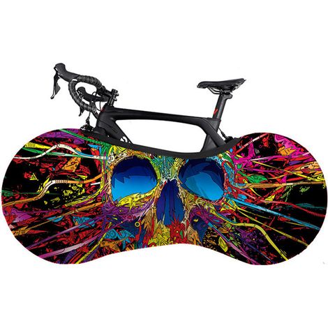 Housse de roue de vélo extensible, anti-poussière, sac de rangement de protection de vélo lavable pour l'intérieur et l'extérieur (1/3)