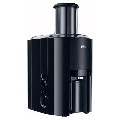 Centrifugeuse - Electrique  BRAUN J300 MultiQuick 3 - Noir - 2 vitesses - Réservoir a pulpe 2L - Systeme de pressage rapide