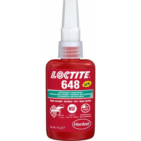 Loctite® 648 fissa boccole/bronzine 50ml (1/2)