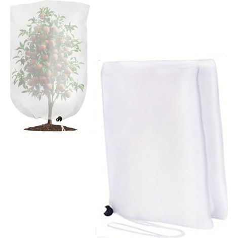 Grand Sac de Filet Arbre fruitier, Filet Anti Oiseaux réutilisable Filet Anti Insecte, Filet Anti Insecte Potager à Cordon,Protection Les Fruits(240cm x 240cm),Large Fruit Tree Netting Bags