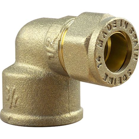 Coude bicone 3/4" (20/27) Femelle - Cuivre Ø14 - Arcanaute (1/4)