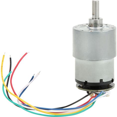 Moteur À Engrenages - Moteur Cc 12 V Avec Encodeur - Sortie Phase A/B - Rapport De Réduction Réglable - 3 W (1/5)