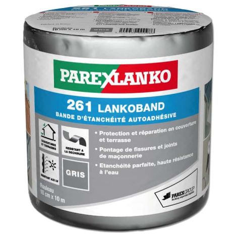 Selbstklebendes Dachdichtband 261 Lankoband Grau - 10cmx10m