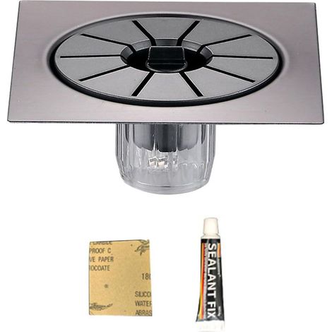 Produits ménagers, évacuation de sol magnétique à fermeture automatique, odeur et refoulement d'eau, installation facile, convient pour salle de bain, hôtel, voyage (1/5)