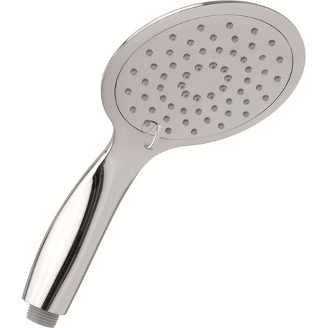 Schläfer 1304000 Doccetta per Doccia Tonda Universale, Soffione Doccia 2 Getti Alta Pressione, Telefono Doccia Monsun de Lux in Abs Cromo, Argento (1/5)
