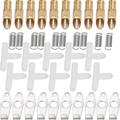 FILFEEL Acier Inoxydable de 10pcs Lapin et Rat Waterer avec des Tuyaux et des Buses de T-Shirt, pour Les Furets de Rat de Lapin (Duckbilly Blanc) (1/5)