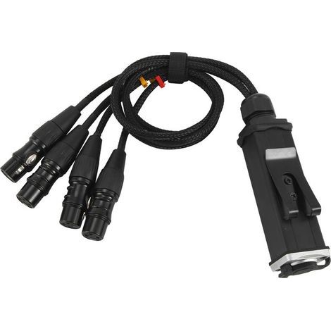 Cable Blindé RJ45 CAT5 Vers Connecteurs Femelles XLR 3 Broches à 4 Canaux, Cable Récepteur Multi-Réseau pour Studio de Scène (1/2)