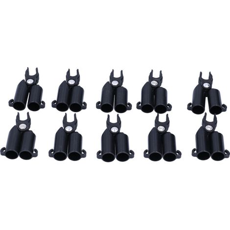 10 Stück Typ A Verbindungs-Clix-Clip, feste Pflanzenbefestigung, Pflanzenverbinder, Pfähle, Verbindungswerkzeug (16 mm Innendurchmesser) (1/4)