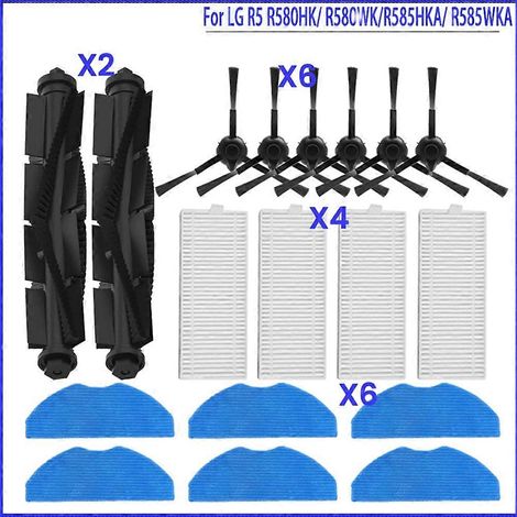 Kit de 18 filtres et brosses pour aspirateur LG R5 R580HK R580WK R585HKA R585WKA (1/5)