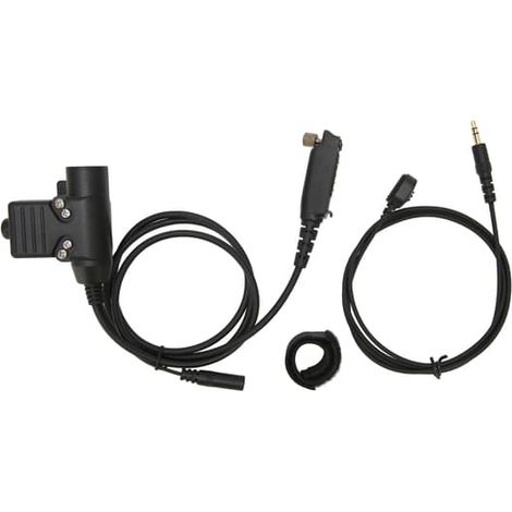 Adaptateur PTT Plug and Play U94 avec microphone à doigt pour casque Sepura STP8000, STP8030, STP8035, STP8038, STP8040 et STP8080 (1/5)